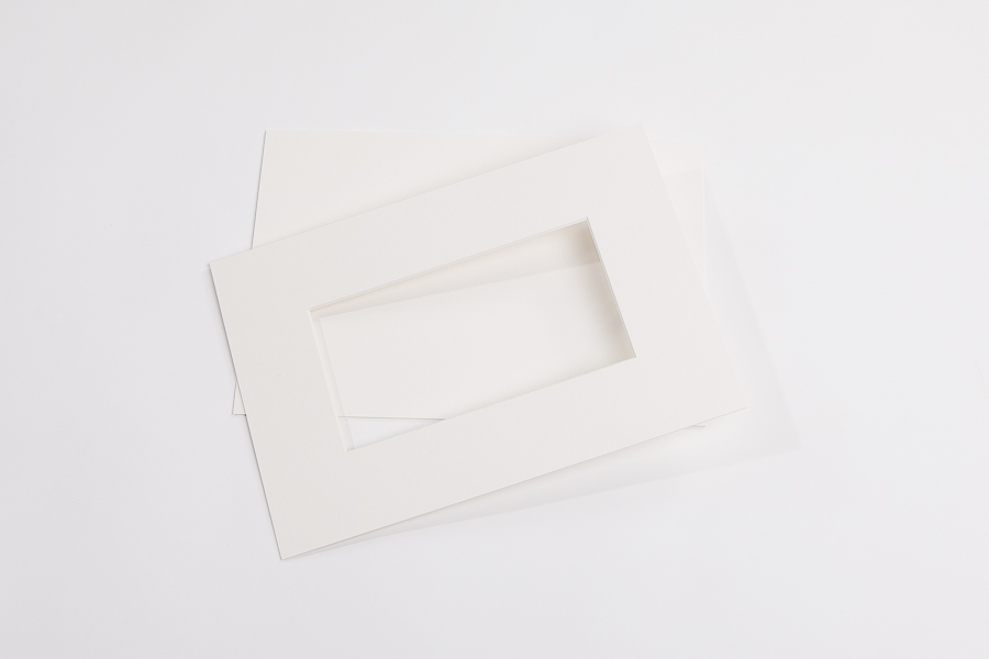 Passepartout weiß/creme in (1,8 mm und 3,0 mm)
